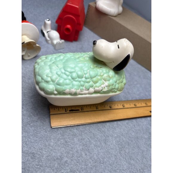 Vintage Avon Peanuts Character Bubble Bath Collectible Figures Set 1970s - Picture 13 of 15